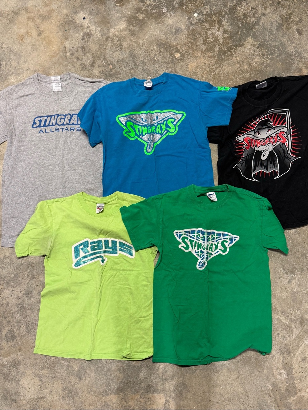 5 Stingray Allstars Tees